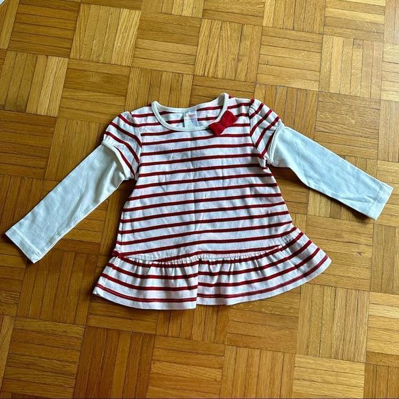 NWT Gymboree striped red and white top - Picture 1 of 3